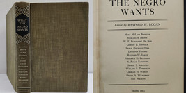 1944 vintage WHAT THE NEGRO WANTS BOOK equality 1st class citizenship 4 freedoms - £98.88 GBP