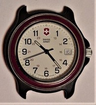 Vtg Clean Swiss Army Watch Lume Type Red Enamel - £44.33 GBP