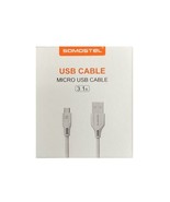 Somostel 4FT 3.1A Micro USB Charging Cable WHITE - £4.99 GBP