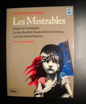 Les Miserables Songbook 1986 Alain Boublil Schonberg Kretzmer Piano Voca... - $11.99