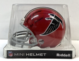 Riddell Atlanta Falcons Nfl Football Mini Helmet Signed By Mike Johnson #79 - $100.00