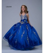 NEW Little Rosie Girls Long National Pageant Dress LR2080 Royal 14 $600 - $575.43 CAD
