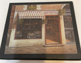 The Last Rose Restaurant Cork Board Coasters in Decorative Box Set of 4 - $13.59