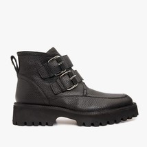 The Harry Black Leather Double Monk Ankle Women Boot Final Sale! image 7