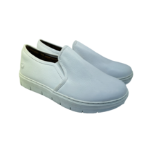 Nurse Mates Women&#39;s Slip-On Adela Slip-Resistant Work Shoes White Size 6.5W - £45.45 GBP
