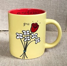 Max And Lucy For Silvestri Yellow Floral You Are One Of A Kind Coffee Mu... - £9.34 GBP