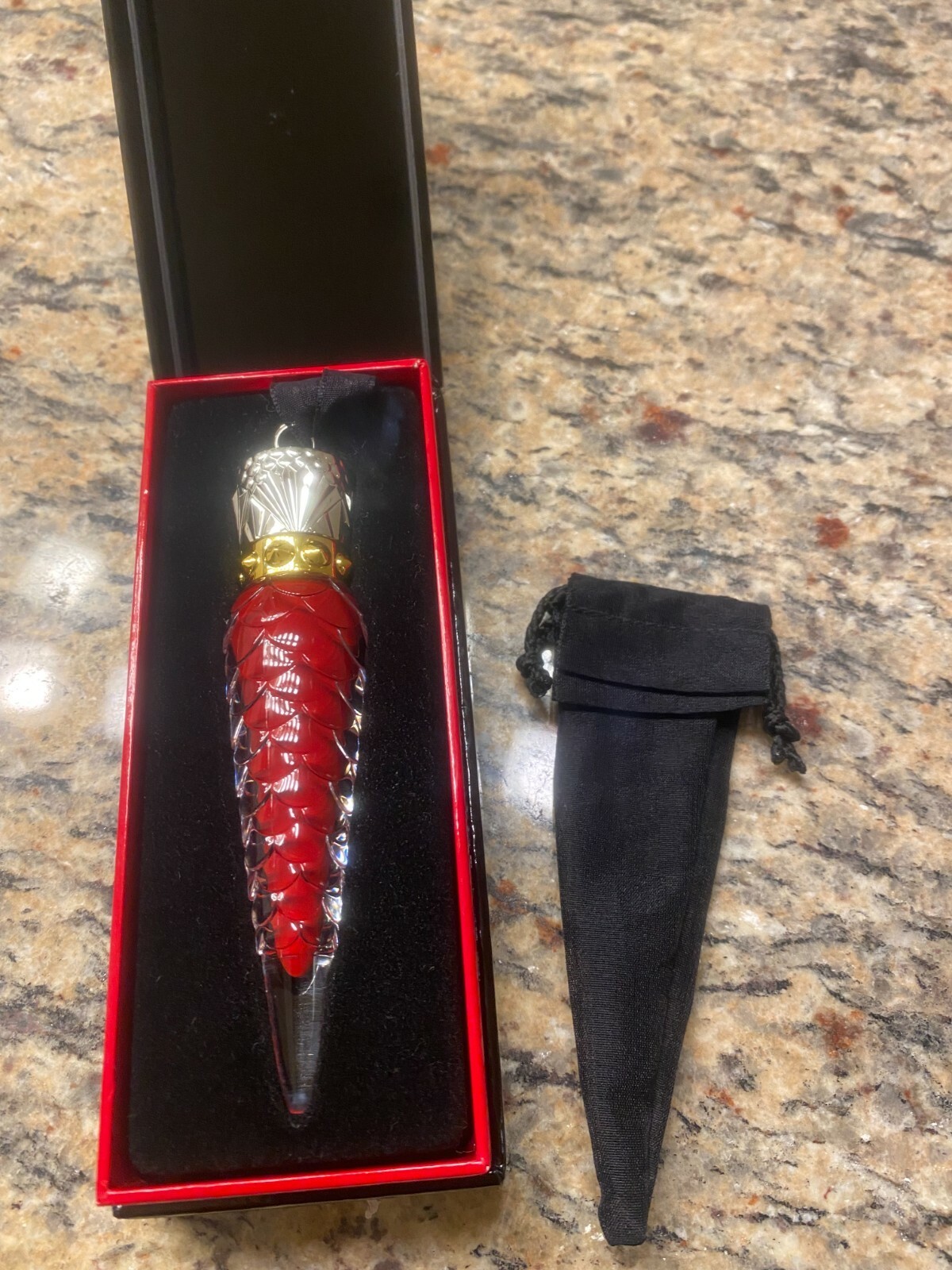 Christian Louboutin Loubilaque Lip Lacquer Rouge Louboutin 001L Full Siz... - £24.56 GBP