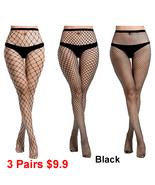 Cytherea woman fashion hot stocking Elastic Size hole Fishnet Pantyhose 3 Pairs - $9.90