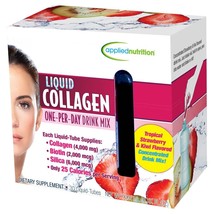 Collagen Liquid Hydrolyzed Supplementation For Skin Applied Nutrition 30 Tubes ~ - £29.08 GBP