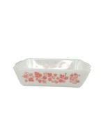 VNTG Pyrex Pink on White Gooseberry 2 qt Refrigerator/Casserole Dish 050... - £58.25 GBP
