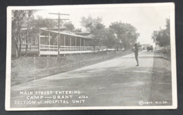 1917 US Army Camp Grant Rockford IL Main Street &amp; Hospital Unit Postcard - £7.56 GBP