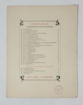 Stephan Heller Compositions For Pianoforte 1800&#39;s - $1,572.17 MXN