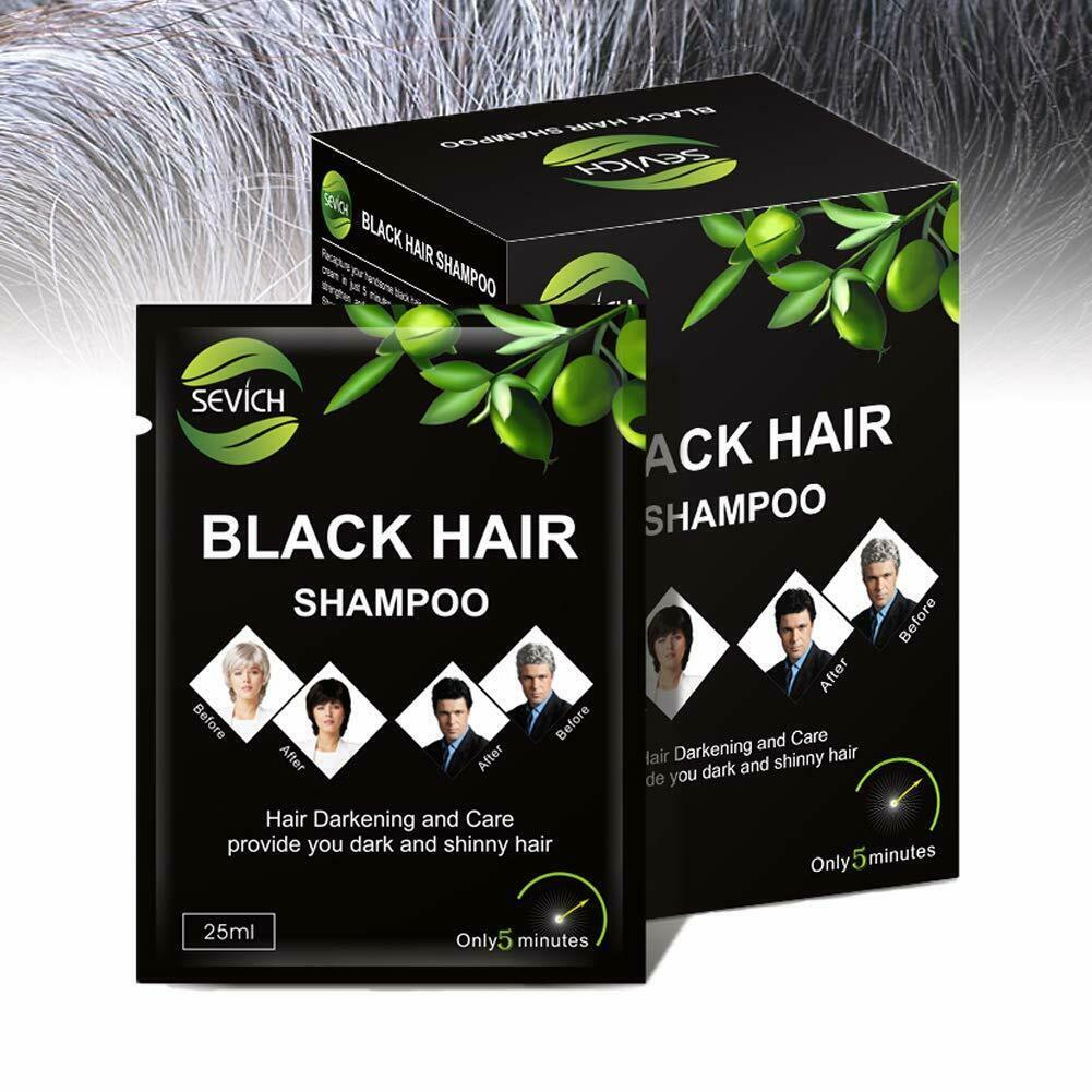(USA SELLER) Black Hair Shampoo Instant 5-Min Hair Color Dye Instant Hai... - $4.49+