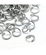 20 Stainless Steel Jump Rings Silver Split Rings 4mm 21 Gauge Open Findi... - $102.39 MXN