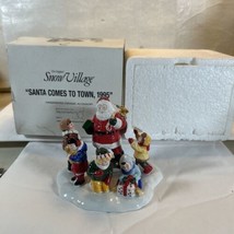 Dept 56 Snow Village “Santa Comes to Town” 1995 Retired #5477-1 - £11.94 GBP