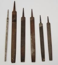 *J2) Vintage Mixed Lot of 6 Hand Files Machinist Bastard Half Round - $19.79