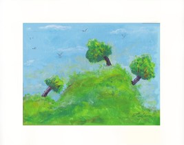 Trees - Acrylic on Canvas Board - Prints Available 10&quot; X 8&quot; - $35.00