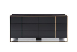 29" Black And Brushed Bronze Dresser - $2,691.49