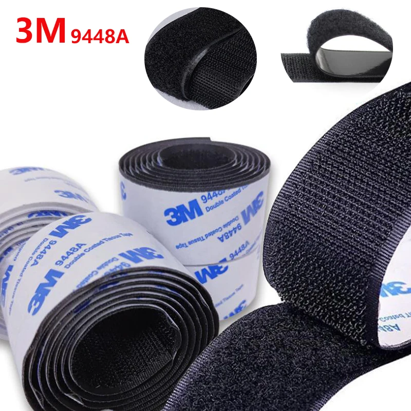 Sporting 1M Hook and Loop Tape Strong Self Adhesive Fastener Tape Nylon Sticker  - £23.38 GBP