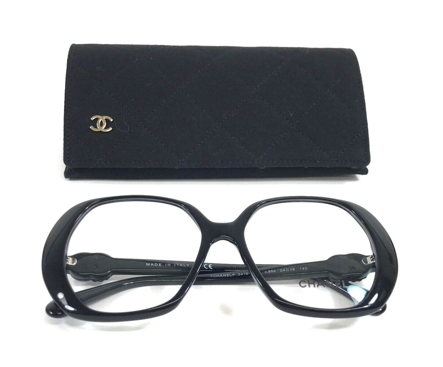 Chanel Eyeglasses Frames 3418-Q-B c.888 and 38 similar items Chanel Eyeglasses Frames 3418-Q-B c.888 and 38 similar items