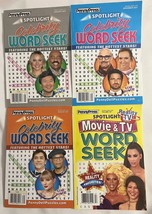 Lot of 4 Spotlight Celebrity Movie &amp; TV Word Seek Puzzles Books 2021/2022 - £14.91 GBP