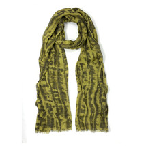 John Varvatos Collection Men&#39;s Dash Blurred Abstract Fashion Scarf Italy Canary - £103.83 GBP