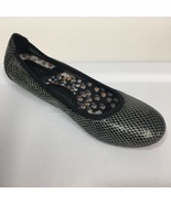 Born Ballet Flats Womens 7M B78209 Black Silver Slip On  - $435.44 MXN