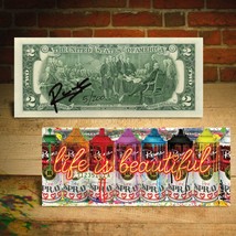 Life is Beautiful - Street Art S/N # of 200 Rency Official SIGNED $2 Bil... - $484.63 MXN