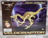 Velociraptor Woodcraft Construction Kit Dinosaurs Model Brand New - $14.84