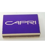 Capri Cigarettes Purple Matchbox with Matches Vintage 1991 Original  - $18.95