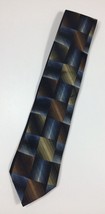 Fusion Handmade Neckwear 100% Silk Necktie Tie Geometric Pattern Multicolor - $9.99