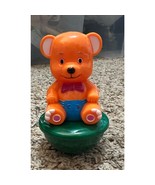 Vintage USSR Russian Soviet CELLULOID Toy Roly-Poly BEAR BEANBAG - $648.96 MXN