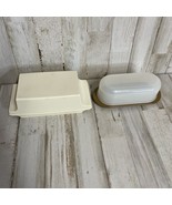 Tupperware Butter Dish &amp; Lid Cover Kitchen Quantity 2 - $263.60 MXN