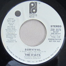 The O&#39;Jays - Survival, Vinyl, 45rpm, 1975, Very Good++ condition - £3.56 GBP