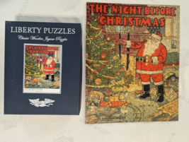 Liberty Puzzles Night Before Christmas Jigsaw Puzzle Wooden 484 Pcs USA - £153.01 GBP