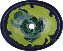 Mexican Oval Bathroom Sink &quot;Frog&quot; - £186.80 GBP