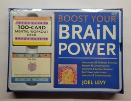 Boost Your Brain Power, Psychology Self Help Games Quizzes Tests Book &amp; Cards - £14.21 GBP