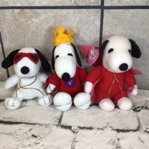Whitman’s Peanuts Snoopy Plush Plush Lot Of 3 Stuffed Animals Cupid Valentines - £15.52 GBP