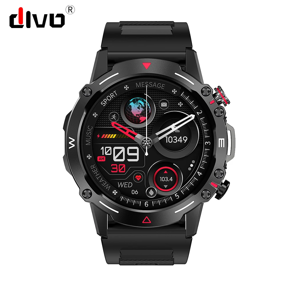 Divo Smartwatch Men Women 2023 AMOLED Full Screen  Fitness  Bluetooth Calling Sl - £112.33 GBP