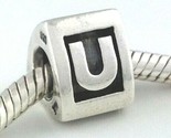 Authentic PANDORA Letter U Retired Charm, Sterling Silver 790323u New - $23.74