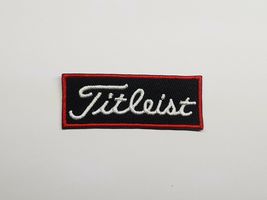 Iron On Black Golf Red Border Patch Badge  - £10.38 GBP