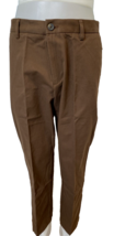 Amazon Essentials Dark Brown Twill Flat Front Pants Size 31W x 29L, NWT - $14.24