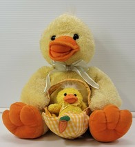 AP) Kayla Concepts Stuffed Plush Easter Yellow Chick with Baby Chicklet 12&quot; - $19.79