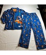 Space Jam Looney Tunes Basketball Soft Flannel 2-Piece Pajamas Kids Size... - $15.44 CAD