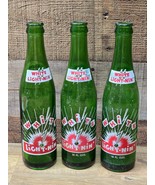 Vintage Set Of 3 ROYAL CROWN WHITE LIGHTNIN Soda Pop Bottles - Great Con... - $32.46