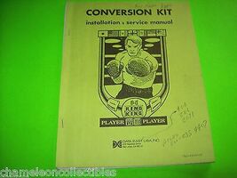 Data East Ring King Original Video Arcade Game Service Manual 1985 - $7.28