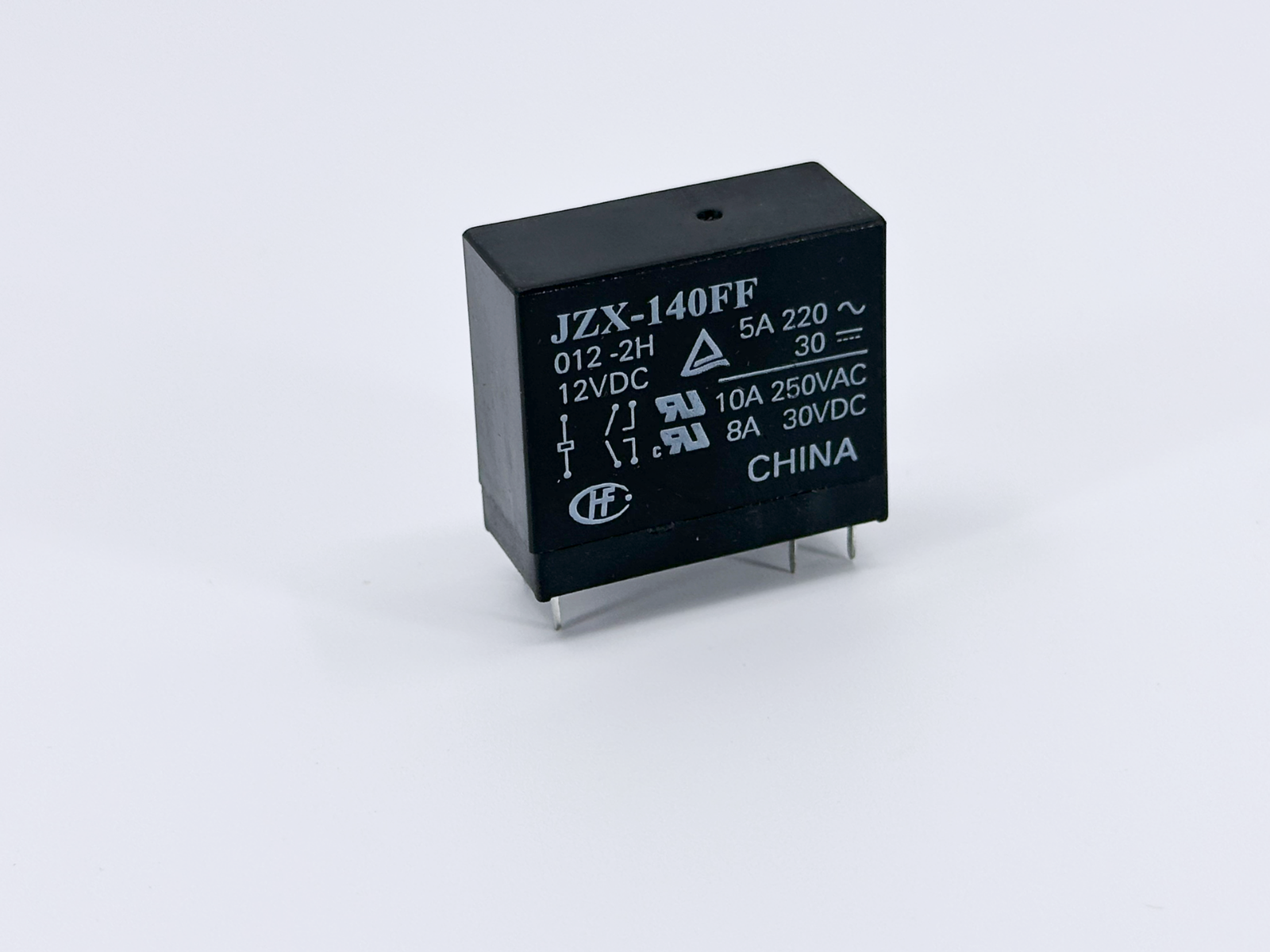 1X JZX-140FF 012-2H HONGFA PCB Power Relay 12VDC DPST 10A 250VAC 8A 30VD... - $4.50