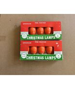 Vtg Wonderglow C-9-3/4 Orange Opaque Halloween Christmas 10 Light Bulbs - €8,49 EUR