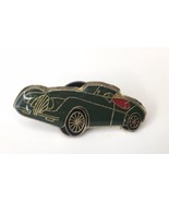 Vintage Luxury Car Enamel Lapel Pin Green Convertible Automobile - $10.00