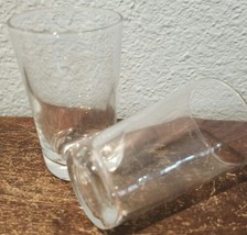 Vintage Set Of 2 Tall Shot Glasses Clear with Thin Wall Heavy Base 3 Inches Tall - £7.87 GBP
